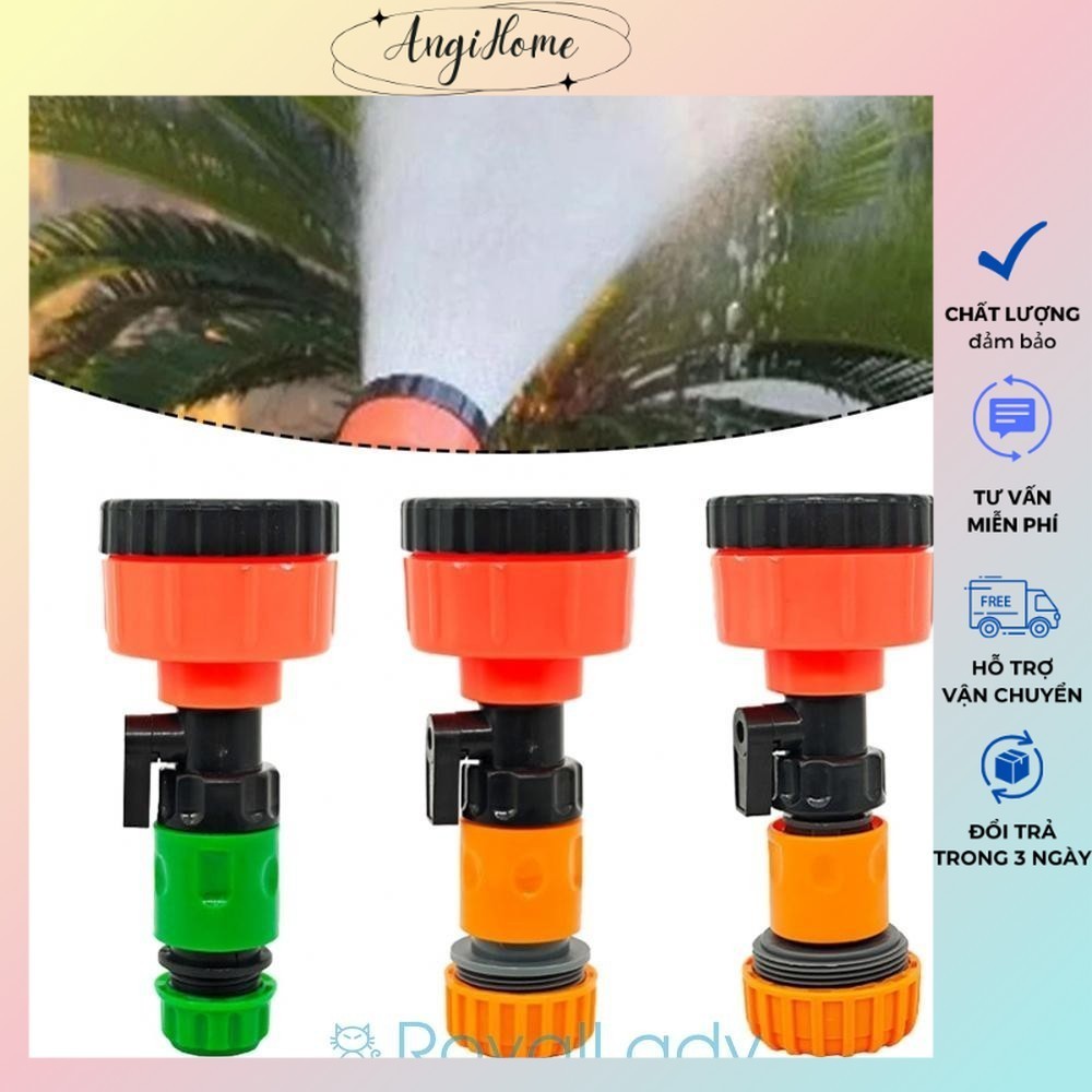 Đầu vòi phun rửa xe tưới cây đa năng tia nước phun sương mịn ANGIHOME
