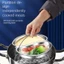 Giỏ hấp GAVESTO, Đĩa hấp tròn có thể xếp chồng lên nhau, bền có tay cầm Dụng cụ nấu ăn bằng thép không gỉ cho trứng Thịt cá ngô