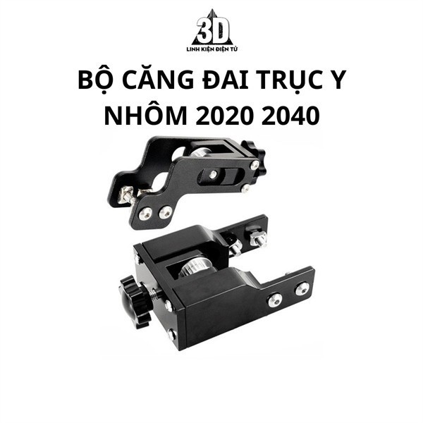 Bộ căng đai trục Y KÈM RÒNG RỌC GT2 nhôm định hình 2020 2040 dành cho ...