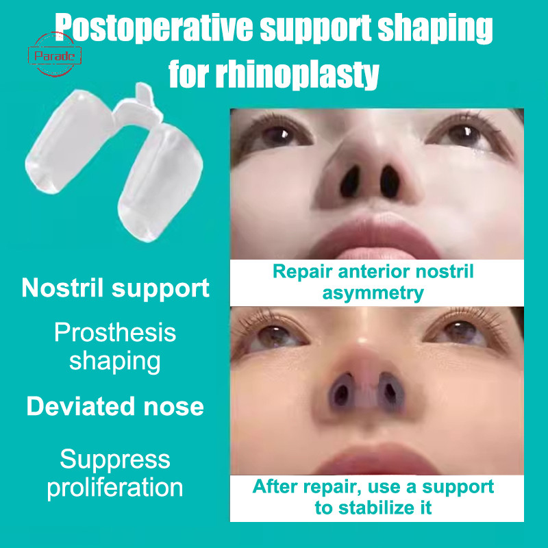 Cuộc diễu hành Sau phẫu thuật Nâng mũi Nostril Hỗ trợ Silicone Định hình Mũi Crooking Fixator Silica Gel Mũi Kẹp VN