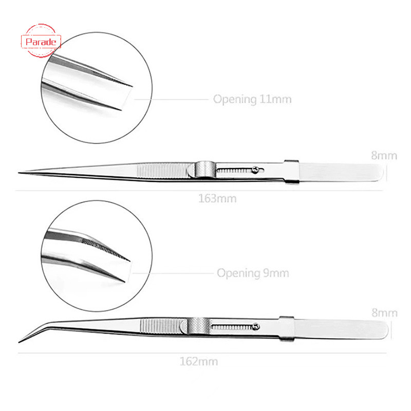 Nhíp bằng thép không gỉ diễu hành Trang sức Khóa cố định cho DIY Gem VN