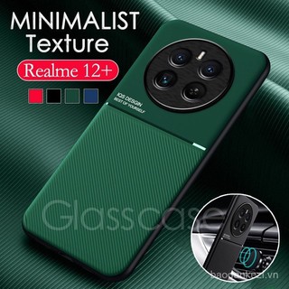 Realme 12 Ốp cho realme 12 Pro Plus 12pro 12proplus 12 12X 12pro realme12 Ốp da mờ Ốp điện thoại giá đỡ từ tính Ốp lưng chống sốc bảo vệ bằng silicon r