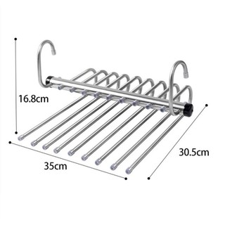 Giá treo quần gấp COZYNEST, Móc treo quần ma thuật tiết kiệm không gian 5 / 9 lớp, Móc treo liền mạch đa chức năng Móc sắp xếp tủ quần áo