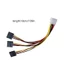 BTF 1 4 Pin IDE Sang 3 Bộ Chia Nguồn Kết Nối Cáp Nối Dài Kết Nối Máy Tính Và Cắm Dây HDD