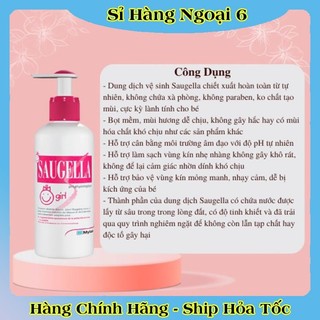 [DATE MỚI NHẤT] Dung dịch vệ sinh cho bé gái từ 3 - 12 tuổi SAUGELLA