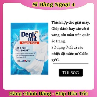 Giấy tẩy trắng quần áo, giấy chống phai màu, bột tẩy trắng, tẩy trắng cổ áo Denkmit của Đức- ĐỦ BILL DATE MỚI