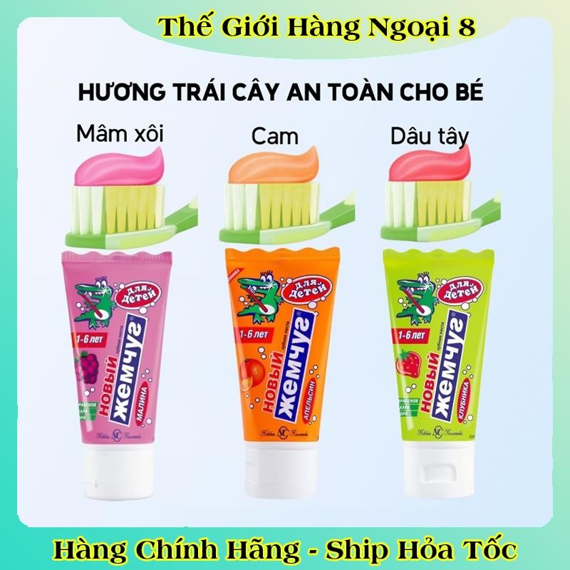 [DATE MỚI NHẤT] Kem đánh răng cho bé Nga Nevcos từ 1-6 tuổi