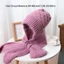 Khăn quàng cổ tích hợp mùa đông MERIGGIARE, Khăn quàng Mũ beanie chống gió dày, Bộ khăn quàng cổ mùa thu đông dệt kim mềm có mũ trùm đầu cho nữ bé gái