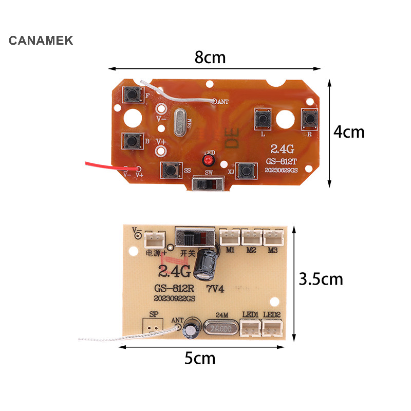 Canamek 1 Bộ Dành Cho Xe RC Điều Khiển Từ Xa Đồ Chơi Phần 6CH 2.4G Điều Khiển Từ Xa Chất Lượng Cao 27 MHz Mạch Bộ Phát PCB Bảng Thu CSF