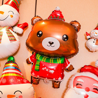 Fashiom Giáng Sinh Mini Bánh Gừng Ông Già Noel Cây Nhôm Lá Bóng Giáng Sinh Vui Vẻ Trang Trí Tiệc