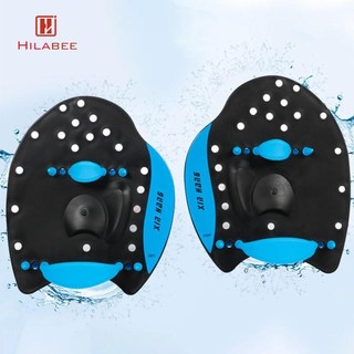 Mái chèo bơi tay HILABEE có dây đeo có thể điều chỉnh cho găng tay silicon