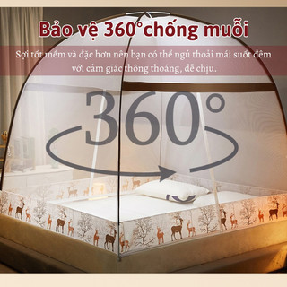Màn Chụp Gấp Gọn Myd.23 Cửa Đôi Cao Cấp Tự Bung Chống Muỗi Bảo Vệ Toàn Diện
