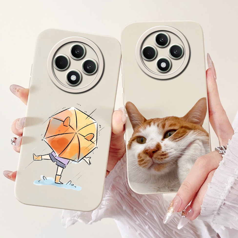 Ốp lưng Oppo Reno 12F 5G CPH2637 Thời trang dễ thương Cô gái ngộ nghĩnh Gấu trúc Cat Cover Oppo Reno12 F 5G Ốp điện thoại