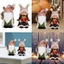 SA Gạc Ông Già Noel Mũ Gnomes Nhựa Thu Nhỏ Thụy Điển Tomte Elf Tượng Trang Trí Cho Tiệc Giáng Sinh Để Bàn Decorati