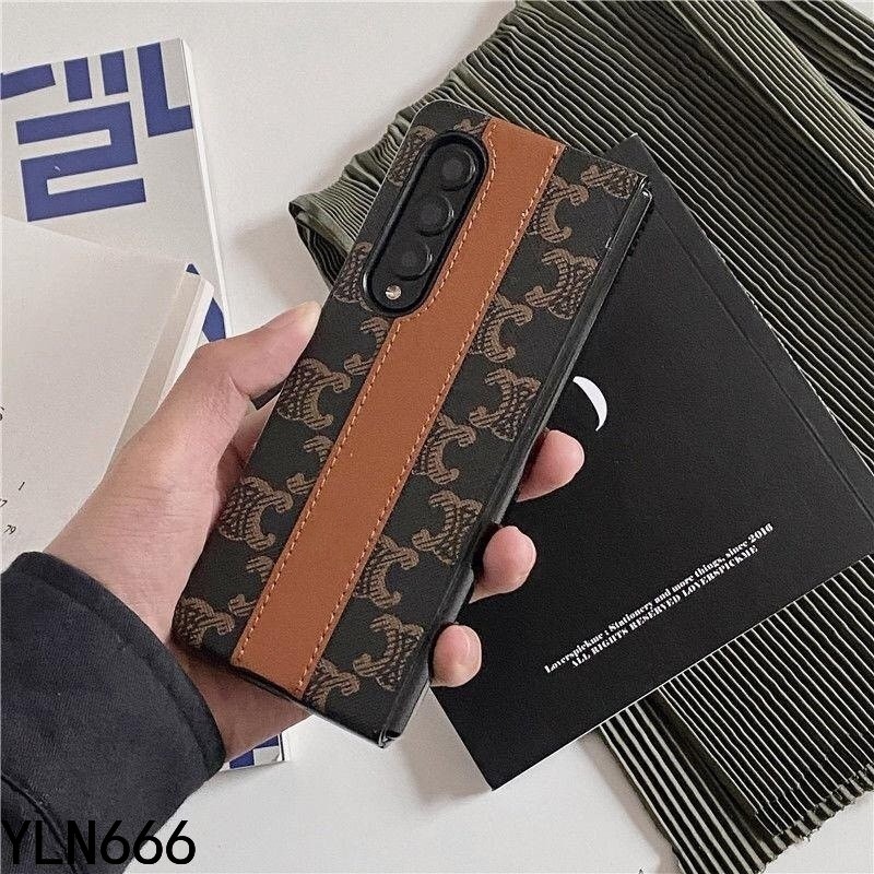 Ốp Điện Thoại Thời Trang Cho Samsung Galaxy Z Flip7 Ốp Lưng Cho Galaxy Z Fold 1 2 3 4 5 6 7 Da Sang Trọng PU + PC Ốp Lưng Cho Z Flip 7 6 5 4 3 2 1 Vỏ Điện Thoại Di Động Bảo Vệ