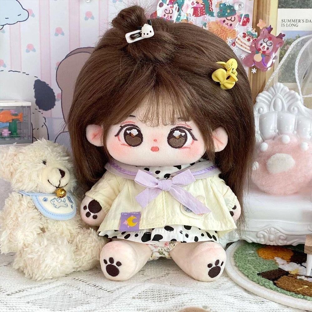 Flazea Búp Bê Cotton 20cm, Trang Phục Quần Áo Cho Bé Búp Bê Vải Mắt Lớn, Kawaii Có Thể Thay Quần Áo Với Bộ Sưu Tập Búp Bê Hình Bộ Sưu Tập Quà Tặng