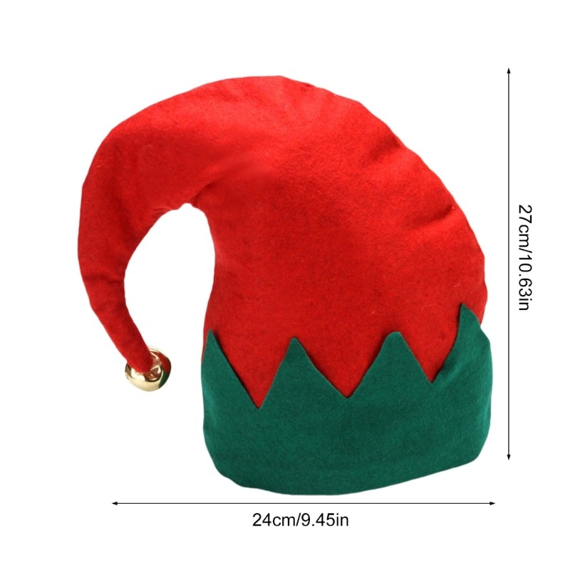 ⚝⚝Richh Vui Vẻ Yêu Tinh Mũ Có Chuông Unisex Beanies Nón Slouch Giáng Sinh Mũ Baggy Nón Slouch Beanies Mischievous El
