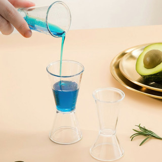 Ly đong định lượng jigger nhựa 2 đầu có chia vạch loại 10/20ml và 20/40ml ALINE