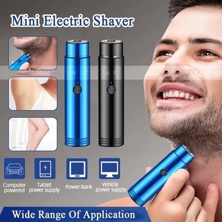 Máy Cạo Râu Điện Mini Dành Cho Nam Nữ Sạc USB Lâu Dài Pin Tuổi Thọ Nhiều Màu Di Động Xe Sạc Dao Cạo Du Lịch Xe Mini Máy Cạo Râu