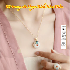 Bộ trang sức Ngọc Bích Hòa Điền