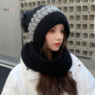 Julyhot Dệt Kim Mùa Đông Skullies Mũ Khăn Bộ Chống Lạnh Bảo Vệ Tai Khăn Ấm Áp Bé Gái Beanies Đi Xe Đạp Chống Gió Nữ Mũ Ngoài Trời Massivedeals