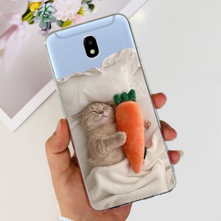 Dành Cho Samsung Galaxy J7 2017 Vỏ J7 Pro 2017 Ốp lưng Hoa Bướm Mềm Mại Mỏng Ốp Lưng Cho Samsung J7 2017 Vỏ