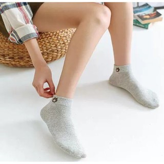 Combo 10 đôi tất nữ cổ ngắn hình gấu đáng yêu chất dày mềm mại tặng kèm túi rút tiện lợi #T10
