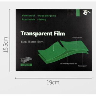 -Miếng Dán Bảo Vệ Hình Xăm 72h, Chống Thấm Nươc, Tăng Giữ Màu Và Nét Mực Xăm TRANSPARENT FILM