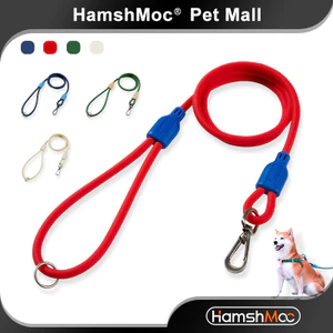 HamshMoc Dây xích chó mạnh mẽ Dây xích thú cưng hạng nặng có móc bền an toàn Tay cầm thoải mái chắc chắn cho chó nhỏ vừa lớn