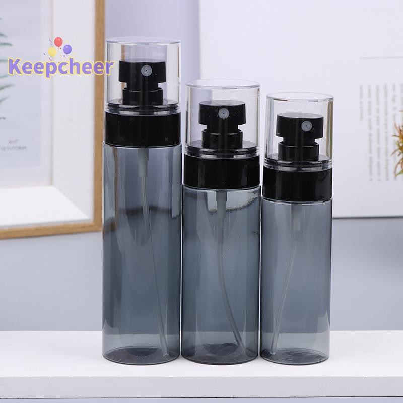 [Keepcheer] 1Pc 30ml 60ml 80ml 100ml 120ml Chai có nắp trong suốt Xịt mịn đóng chai phụ Du lịch Chai mỹ phẩm nhỏ cầm tay [Mới]