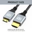WU Performances Mini HDMI tương thích với HDMI Cáp Video 8K 60Hz tương thích để chơi game và phát trực tiếp 4K