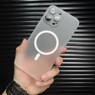 Thích hợp cho Camera băng từ tính mờ siêu mỏng IPhone 15 13 14 12 Pro Max để bảo vệ ốp điện thoại di động mờ.