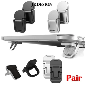Jkdesign 1 Cặp Giá đỡ làm mát máy tính xách tay, Giá đỡ máy tính xách tay hợp kim nhôm có thể gập lại, Giá đỡ máy tính bảng chống trượt đa năng cho / Dell /