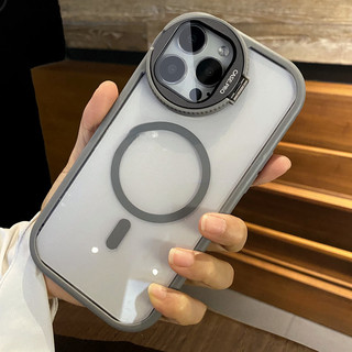 Ốp điện thoại giữ gương kính máy ảnh sang trọng 16 Pro Max Màu sa mạc tương thích với iPhone 15 14 13 12 11 Pro Max 14plus 15plus 16plus 13Promax có mặt sau cứng trong suốt từ tính