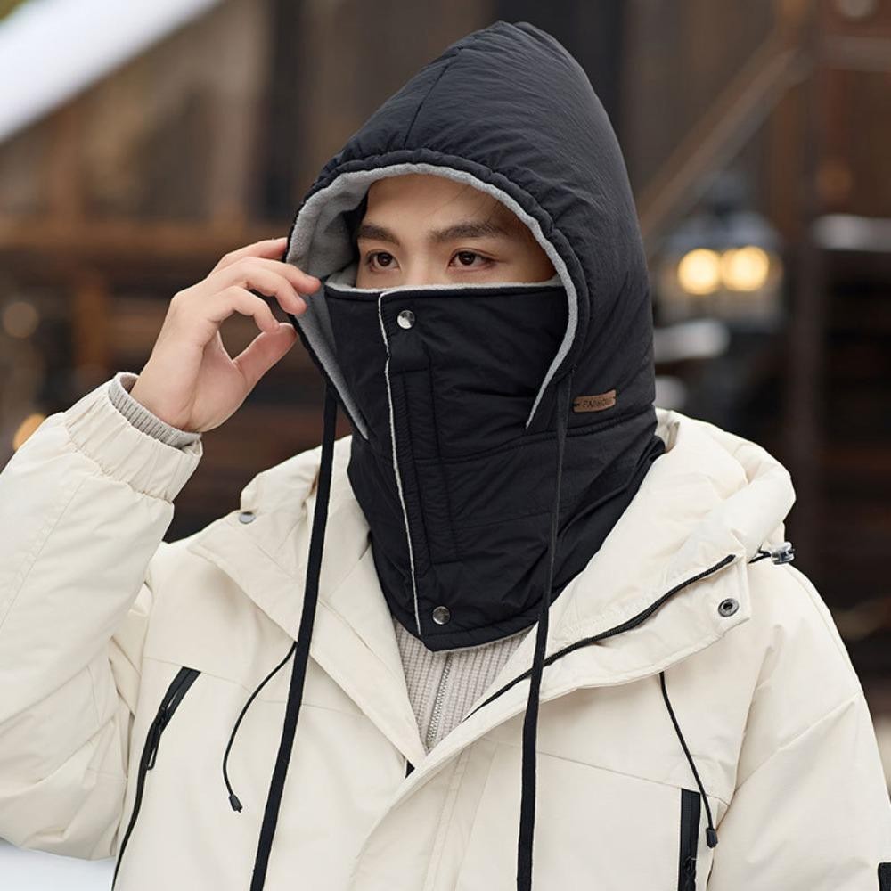 Mũ ấm CPINCP, Mũ len 4 trong 1 ấm áp, Máy sưởi cổ Cotton xuống Unisex