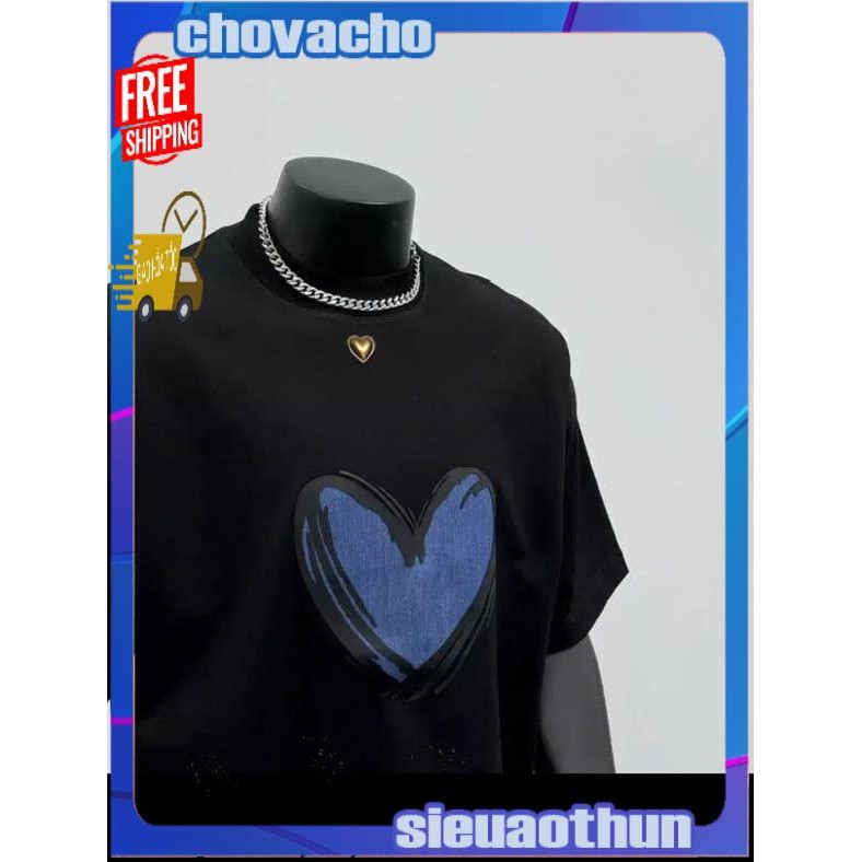 Áo thun Stee Cổ tròn COLOR HEART Localbrand ICVCVNI Unisex
