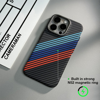 Iphone 15 / 14 / 13 Pro Max kết cấu sợi carbon mờ Vỏ cứng chống sốc từ tính Vỏ bảo vệ siêu mỏng IPhone 15 Pro Max.