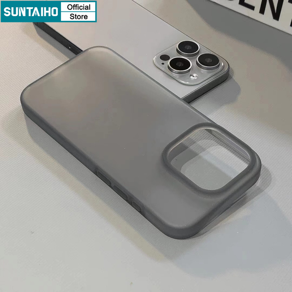 Mô tả Suntaiho Ốp Lưng iPhone Đơn Giản Trong Suốt Mờ Nhám Đen Chống Bẩn Ốp Điện Thoại Cao Cấp TPU Mềm Trắng Chống Sốc Cho Iphone 16 15 14 13 12 11 Pro Max IP 7 8 Plus Iphon X XR Xs Max - 3