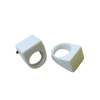 Flat Ring Phiên bản Hàn Quốc trong suốt trắng, đơn giản, thoáng mát cho nam nữ - Cặp nhẫn trang sức bán buôn