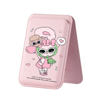 Mát Kính Mát Họa Tiết Thỏ Ví Cho iPhone 16 15 14 13 12 11 Pro Max Plus Thẻ Da Điện Thoại Cho Ốp Lưng Bỏ Túi Bao