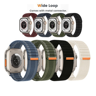 Dành Cho Apple Watch Dây Đeo 2024 Mới Nylon Vòng Dây Đeo Cho iWatch Band Ultra 2 49mm 46mm 45mm 44mm 42mm 41mm 40mm 38mm Series Dây Thể Thao