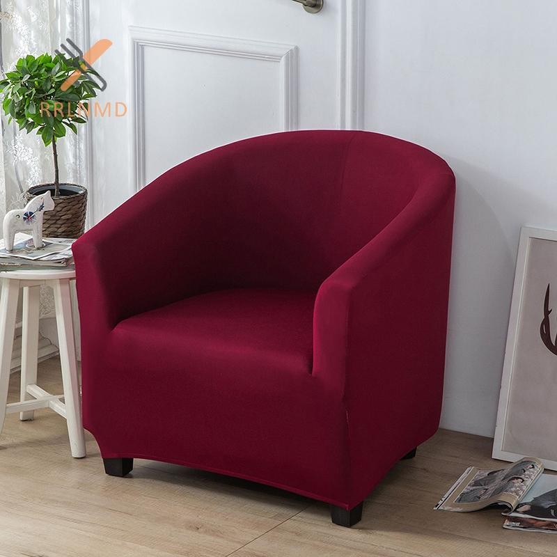 Rrlnmd Vỏ Sofa Đơn Câu Lạc Bộ Sofa Dành Cho Phòng Khách Co Giãn Thư Giãn Ghế Bảo Vệ Bao Màu Trơn Spandex Cho Gia Đình Khách Sạn MỚI