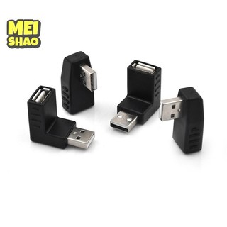 MeiShao USB 2.0 Bộ chuyển đổi góc nam sang nữ Đầu nối mở rộng hình chữ L