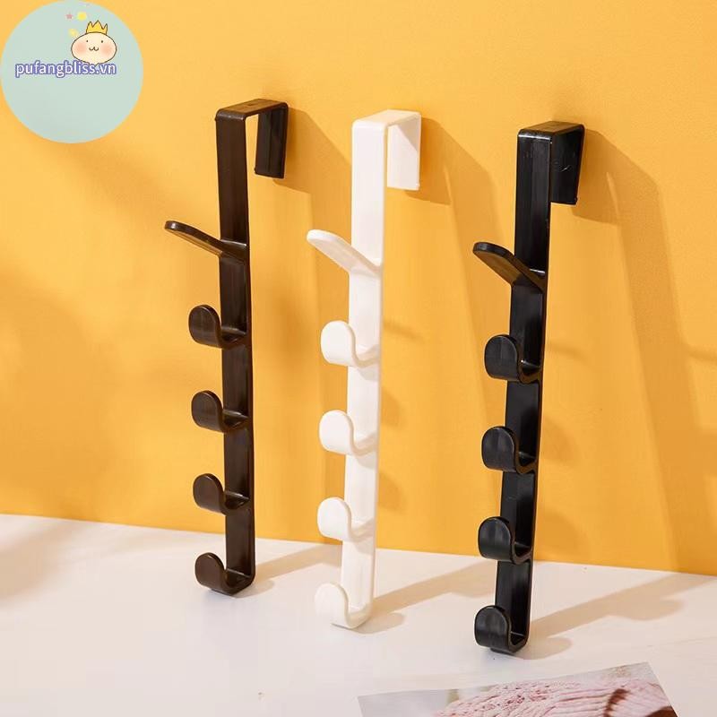 Pufangbliss Fivesegment Móc Cửa Túi Khăn Tóc Liền Mạch Giá Đỡ Nhà Phòng Ngủ Tổ Chức Bảo Quản Nhựa Màu Nguyên Chất Giá VN