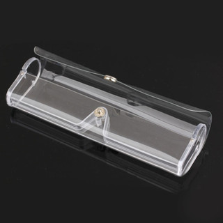 Hộp Đựng Kính Mắt Mềm Hình Chữ Nhật Trong Suốt Nhựa PVC Kính Mát Hộp Nút Đóng Cho Kính Mát Kính Mắt Bút Chì Chìa Khóa