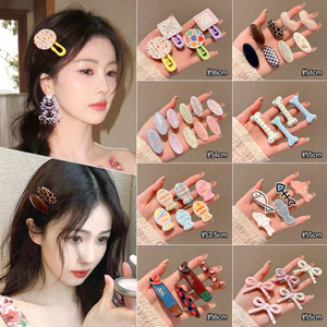 【Phụ Kiện Tóc】Set 10 Kẹp Tóc Hình Nhỏ Mini Dễ Thương Thời Trang Hàn Quốc Cho Bé Gái