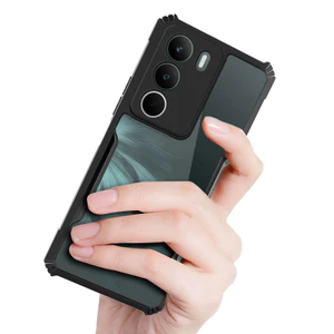 Dành cho Realme C71 Vỏ điện thoại túi khí Acrylic trong suốt Vỏ silicon lai Vỏ chống sốc