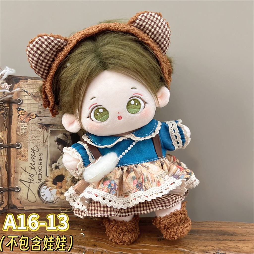 20cm Cotton Búp Bê Quần Áo Mỡ Cơ Thể Có Thể Mặc Preppy Phong Cách Phù Hợp Với Gothic Váy Búp Bê Sang Trọng Đầm