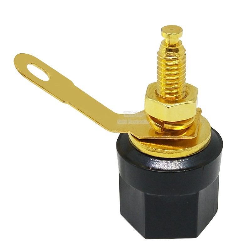 Mạ Vàng Âm Thanh Khuếch Đại Công Suất Loa Lục Giác Loại 301 Nhà Ga Bài Nhà Ga 4MM Chuối Ổ Cắm