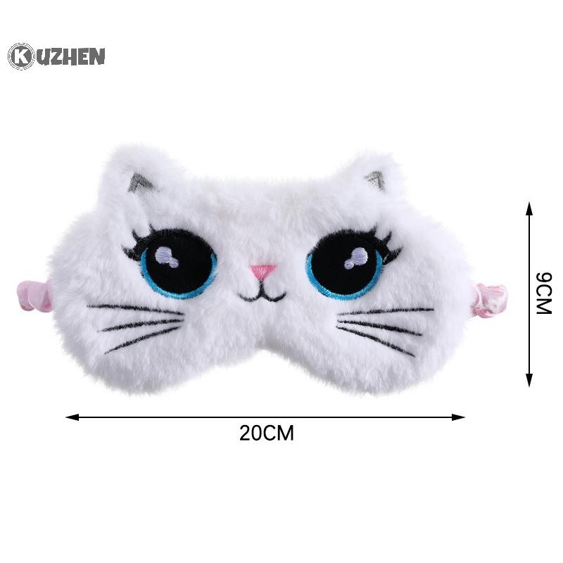 KUZHEN Mặt nạ ngủ trẻ em Koala dễ thương Phim hoạt hình 3D Bịt mắt Anime sang trọng Mặt nạ mắt khi ngủ Du lịch Eye Band Shade Rest Eyepatch HOT